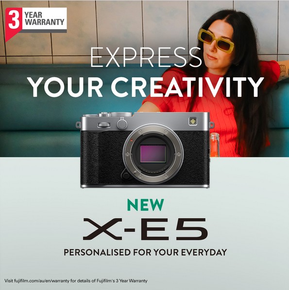 Crafted to inspire. Designed to perform. Discover the NEW Fujifilm X-E5.